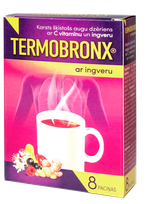 TERMOBRONX Vitamin C and Ginger, Herbal hot drink, 8 pcs.