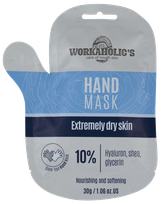 WORKAHOLICS Moisturizing maska-cimdi, 1 pāris