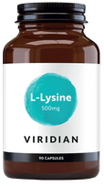 VIRIDIAN L-Lysine 500 mg kapsulas, 90 gab.