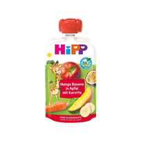 HIPP Яблоко, морковь, манго, с 6 месяцев пюре, 100 г
