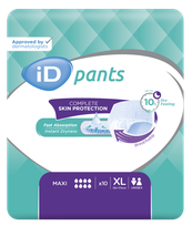 ID Pants Maxi XL (130-170 cm) nappy pants, 10 pcs.