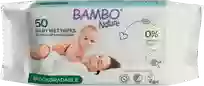 BAMBO NATURE Nature Biodegradable mitrās salvetes, 50 gab.