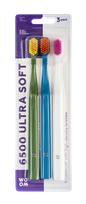 WOOM 6500 Ultra Soft зубная щётка, 3 шт.