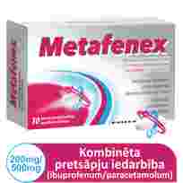 METAFENEX 200 mg/500 mg apvalkotās tabletes, 10 gab.