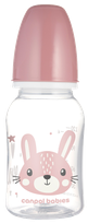 CANPOL BABIES Cute Animals Pink pudelīte, 120 ml