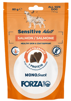 Monosnack Sensitive Adult Salmon, For Dogs treat, 80 g