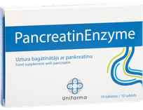 UNIFARMA Pancreatin Enzyme pills, 10 pcs.