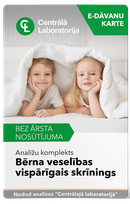 CENTRĀLĀ LABORATORIJA General Health Screening for Children test package, 1 pcs.