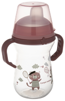 CANPOL BABIES FirstCup Bonjour Paris Pink no-spill sippy cup, 250 ml