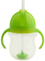 MUNCHKIN 6m+, green krūzīte ar salmiņu, 207 ml