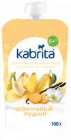 KABRITA Vanilla pudding from 8 m. puree, 100 g