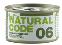 NATURAL CODE 06 Chicken And Vegetables canned food for cats, 85 g