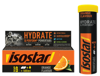ISOSTAR Hydrate & Perform Powertabs Orange Isotonic 12g putojošās tabletes, 10 gab.