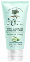 LE PETIT OLIVIER Aloe Vera & Green Tea roku krēms, 75 ml