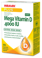 WALMARK   Mega D3 vitamīni 4000 IU Forte kapsulas, 90 gab.