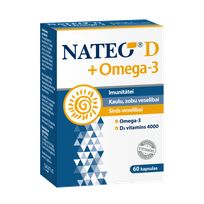 NATEO D3 Plus Omega-3 SV4000 kapsulas, 60 gab.