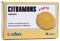 CITRAMON Forte tabletes, 60 gab.