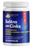 VESELĪBAS PIRAMĪDA Selēns & Cinks kapsulas, 60 gab.