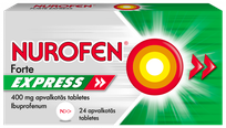 NUROFEN  FORTE EXPRESS 400 mg tabletes, 24 gab.