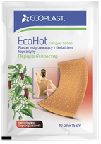 ECOPLAST Ecohot Warming Pepper 10x15cm bandage, 1 pcs.