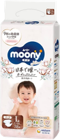 MOONY Natural L (9-14kg) autiņbiksītes, 38 gab.