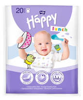HAPPY   Lunch baby bib, 10 pcs.