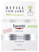 EUCERIN Hyaluron-Filler SPF 15 sausai ādai uzpildes iepakojums dienas sejas krēms, 50 ml