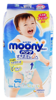 MOONY Airfit L (6-10kg) zēniem autiņbiksītes, 44 gab.