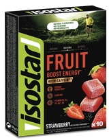 ISOSTAR Energy Fruit Boost Strawberry 10g želejas konfektes, 10 gab.