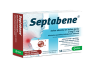 SEPTABENE ar kolu 3 mg/1mg lozenges, 16 pcs.