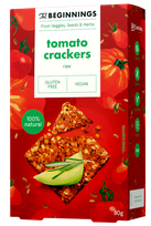 THE BEGINNINGS Tomatoes crackers, 80 g