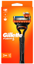 GILLETTE Fusion5 2 replacement cassettes +  razor, 1 pcs.