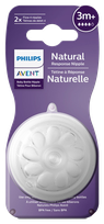 PHILIPS Avent Natural Response 3m+ knupis, 2 gab.