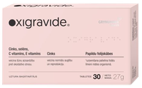 OXIGRAVIDE tabletes, 30 gab.