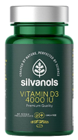 SILVANOLS Premium Vitamīn D3 4000 IU capsules, 120 pcs.