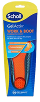 SCHOLL GelActiv Work&Boot (35,5-40,5 izm.) iekšzoles, 1 pāris