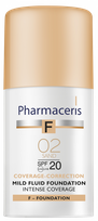 PHARMACERIS F Intense-Coverage 02 Sand SPF 20 foundation, 30 ml