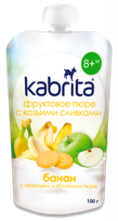 KABRITA Banana-Apple puree, 100 g