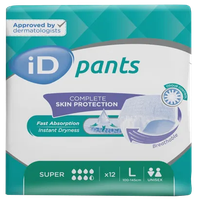 ID Pants Super L (100-145 cm) biksītes, 12 gab.