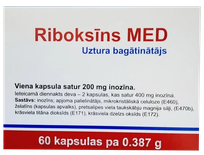 RIBOKSĪNS MED tabletes, 60 gab.