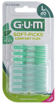 Soft-Picks Comfort Flex, Large Mint, 40 gab.