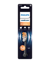 PHILIPS Sonicare Premium All-in-One (black) electric toothbrush heads, 2 pcs.