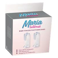 MARIA Baby Finger uzpirksteņi zobu tīrīšanai, 2 gab.