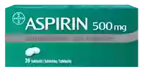 ASPIRIN 500 mg tabletes, 20 gab.