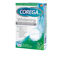 COREGA Whitening denture cleanser tablets, 30 pcs.