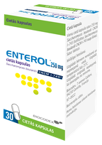 ENTEROL 250 mg cietās kapsulas, 30 gab.