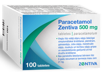 PARACETAMOL ZENTIVA 500mg tabletes, 100 ml