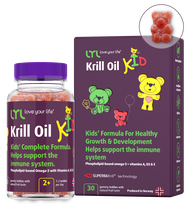 LYL Krill Oil KID, želejas lācīši, 30 gab.