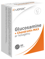 JONAX Glucosamine + Chondroitin MAX tabletes, 60 gab.