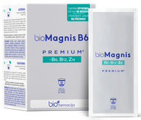 BIOFARMACIJA Biomagnis B6 premium +B6, B12, cinks powder, 28 pcs.